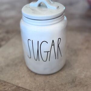 Rae Dunn White Sugar Jar
